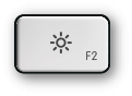 Mac F2 and brightness down key